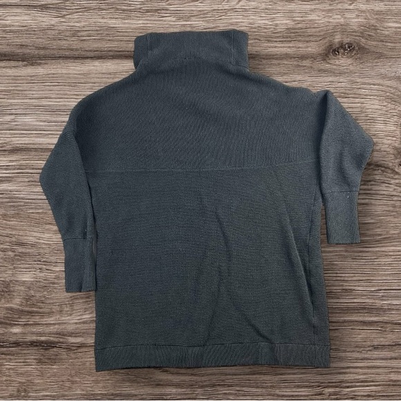 Free People Ottoman Slouchy Mock Neck Pullover Sweater Turtleneck Black Sz: S/P - Picture 7 of 12